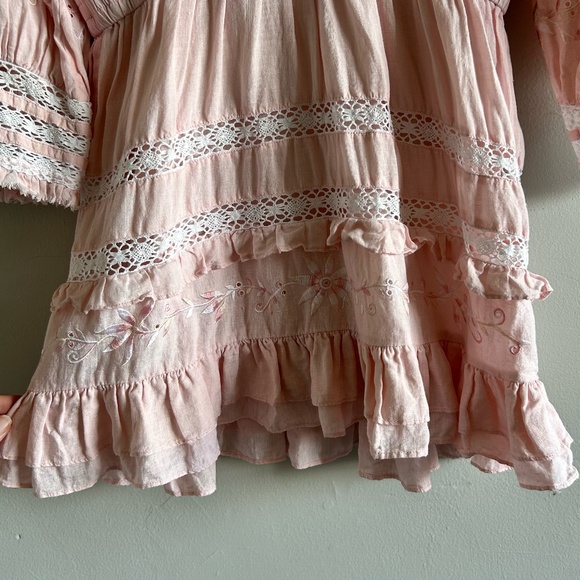 LoveShackFancy Deacon Dress | Dusty Pink | Size Large - Picture 9 of 16
